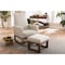 Baxton Studio Yashiya Light Beige Upholstered Rocking Chair and Ottoman Set 123-6818-6820 - alternate 3
